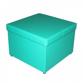 Пуф с ящиком для игрушек-зеленый - Фото предпросмотра