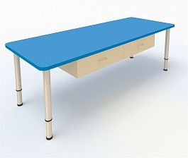 Детский стол-парта синий - Фото предпросмотра