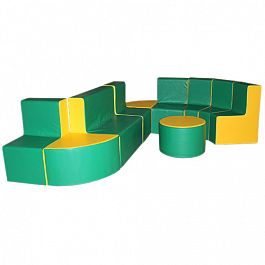 «Василек» Комплект мебели зелено-желтый - Фото предпросмотра