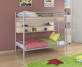 Двухъярусная кровать "Севилья-3П" серый - Фото предпросмотра