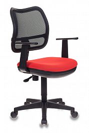 Кресло оператора CH-797 AXSN ткань 26-22  красный, спинка - черная ткань-сетка "Компьютерные кресла" ТО-002159001098 красный - Фото предпросмотра