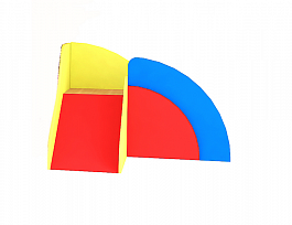 Стенка модульная «Радуга» модуль 4 (цветной фасад) - Фото предпросмотра