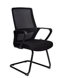 Кресло офисное / Pino black CF / черный пластик / черная ткань / черная сетка - Фото предпросмотра