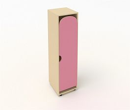 Шкаф для детской одежды ШГ1 розовый - Фото предпросмотра