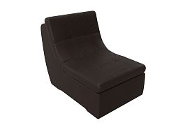 Модуль Холидей кресло (полностью экокожа коричневая) - Фото предпросмотра