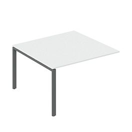 Удлинитель стола для переговоров Trend Metal 120x123,6x75 белый - Фото предпросмотра