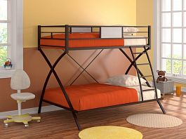 Двухъярусная кровать "Виньола" коричневый - Фото предпросмотра