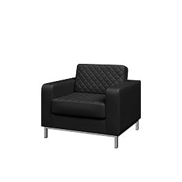 Кресло Aveo 95x84x82,5 чёрный - Фото предпросмотра