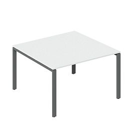 Стол для переговоров Trend Metal 120x123,6x75 белый - Фото предпросмотра