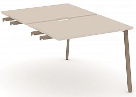 Двойной стол приставка к опорным тумбам "ESTETICA" ES.D.SPR-1-VP Капучино - Фото предпросмотра