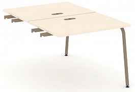 Двойной стол приставка к опорным тумбам "ESTETICA" ES.D.SPR-1-LK Сатин - Фото предпросмотра