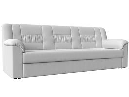 Прямой диван Карелия (полностью экокожа белая) - Фото предпросмотра