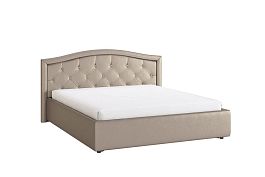 Кровать с основанием Верона 160х200 см ZO.KM1.6-01.2074 бронза (экокожа) - Фото предпросмотра