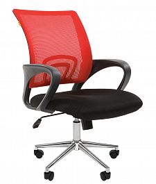 Кресло CHAIRMAN 696 хром red - Фото предпросмотра