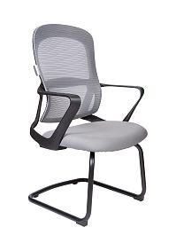 Кресло офисное / Play CF grey / черный пластик / серая ткань / серая сидушка - Фото предпросмотра