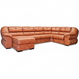 Угловой диван "Инфинити" кожа - Фото предпросмотра