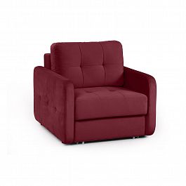 Karina-02 кресло-кровать велюр красный - Фото предпросмотра