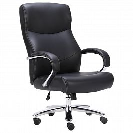 Кресло офисное BRABIX PREMIUM "Total HD-006", НАГРУЗКА до 180 кг, экокожа, хром, черное, 531933 - Фото предпросмотра