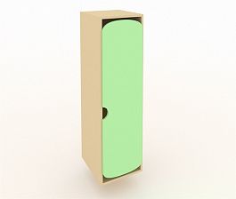 Шкаф для детской одежды ШГ-1М зеленый - Фото предпросмотра