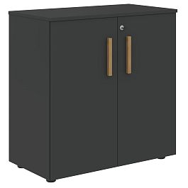 Шкаф с малыми дверьми и топом FLC 80.1(Z) Черный графит/Черный графит 802х429х818 FORTA - Фото предпросмотра