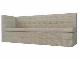 Кухонный диван Бриз с левым углом (полностью рогожка Корфу 02) - Фото предпросмотра