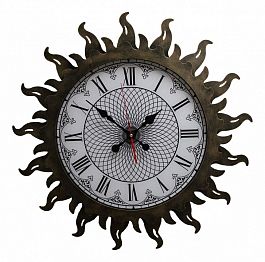 Настенные часы (60 см) Стальное Солнце 07-010 - Фото предпросмотра