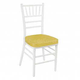 Подушка 01 для стула Кьявари, 5см, желтая - Фото предпросмотра