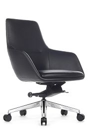 Кресло Soul-M B1908 Чёрный (А8) натуральная кожа - Фото предпросмотра