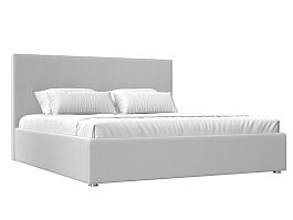 Интерьерная кровать Кариба 180 (полностью экокожа белая) - Фото предпросмотра