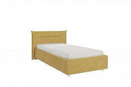 Кровать с основанием Альба 90х200 см ZO.KM0.9-01.2174 медовый (велюр) - Фото предпросмотра