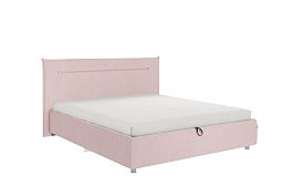 Кровать с подъемным механизмом Альба 160х200 см ZP.KM1.6-15.2172 нежно-розовый (велюр) - Фото предпросмотра