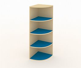 Детский шкаф угловой декоративный ДШУ-3М синий - Фото предпросмотра
