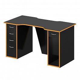 Стол для геймера "Геймерские столы" ПК-ПРА-СТГ135Х70Я5-В1-1114 оранжевый - Фото предпросмотра