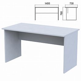 Стол письменный "Арго", 1400х730х760 мм, серый - Фото предпросмотра