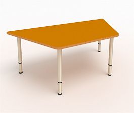 Детский стол трапеция оранжевый - Фото предпросмотра