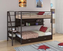 Двухъярусная кровать "Толедо ПЯ" коричневый - Фото предпросмотра