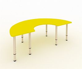 Детский стол Подкова желтый - Фото предпросмотра