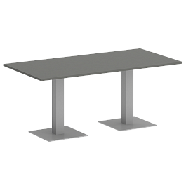 Home Office Стол прямоугольный VR.SP-5-180.2 Металлик/Серый металл 1800*900*750 - Фото предпросмотра