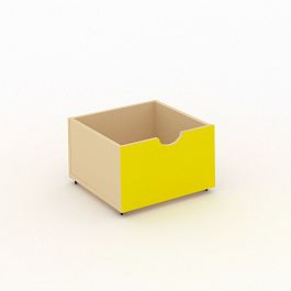 Ящик выкатной ДЯ-1М желтый - Фото предпросмотра
