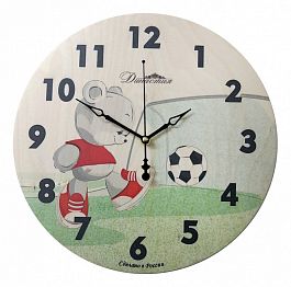 Настенные часы (33x4x33 см) Футбол 02-026 - Фото предпросмотра