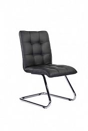 Стул для посетителей Фигаро К13 Н/п хром экокожа, цвет черный "Кресла для посетителей"  ТК-002587001450 черный - Фото предпросмотра