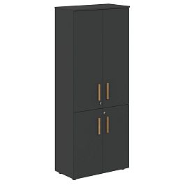 Шкаф с средними и малыми дверьми FHC 80.3(Z) Черный графит/Черный графит 802х429х1983 FORTA - Фото предпросмотра
