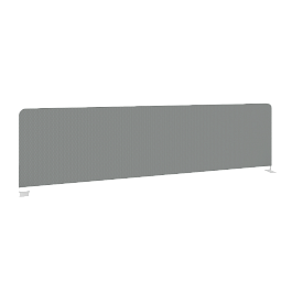 Onix Экран тканевый боковой O.TEKR-147 Серый/Белый металл 1475*390*22 - Фото предпросмотра