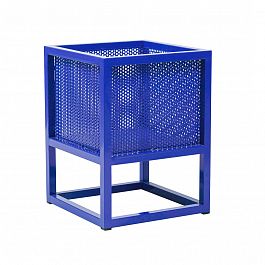 Кашпо лофт Cube, синий - Фото предпросмотра