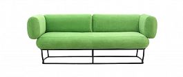 Деми 2х местный диван с подлокотниками ,А-17/8  186*85*71 обивка ткань velutto 31 "Диваны"  ТК-001812000480 зеленый - Фото предпросмотра