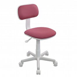 Кресло детское CH-W201NX, без подлокотников, пластик белый, розовое, 477005 - Фото предпросмотра