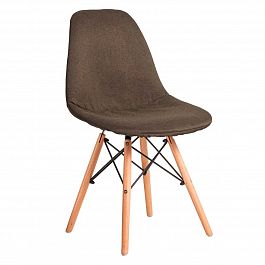 Чехол Е02 на стул Eames, уплотненный коричневый - Фото предпросмотра