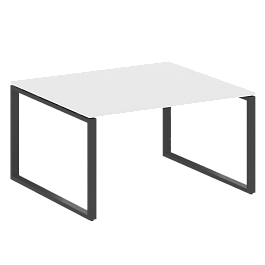 Metal System Перег. стол (1 столешница) на О-образном м/к БО.ПРГ-1.3 Белый/Антрацит металл 1400*1235*750 - Фото предпросмотра