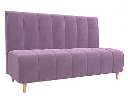 Прямой диван Ральф (полностью микровельвет сиреневый) - Фото предпросмотра
