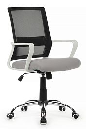 Кресло Mint RCH 1029MW Белый пластик/Чёрная сетка - Фото предпросмотра
